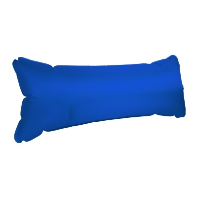 Almofada insuflável azul alongada