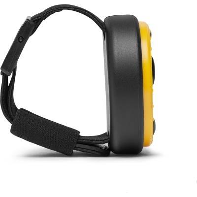 Aparelho amarelo e preto com correia ajustável preto