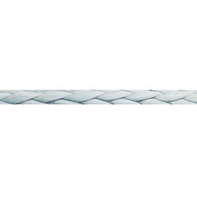 Corda trançada cinza claro em fundo branco