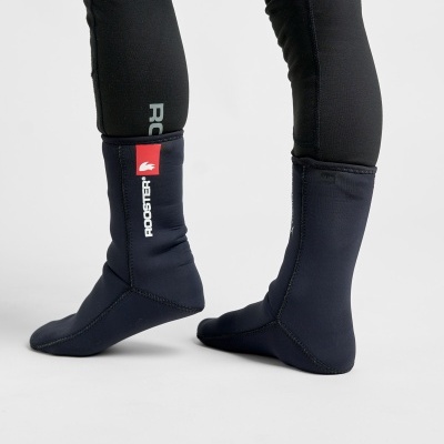 Meias de neopreno azuis escuras com logótipo ROOSTER