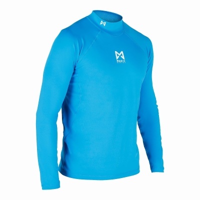 Camisola azul de manga comprida com logotipo MAGiC MARINE