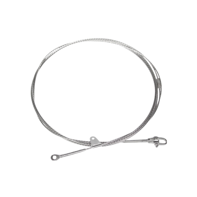 Arame de aço inoxidável prateado com olhos em ambas as extremidades