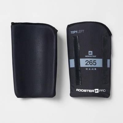 Proteções ROOSTER PRO 265 em preto com texto, sobre fundo branco