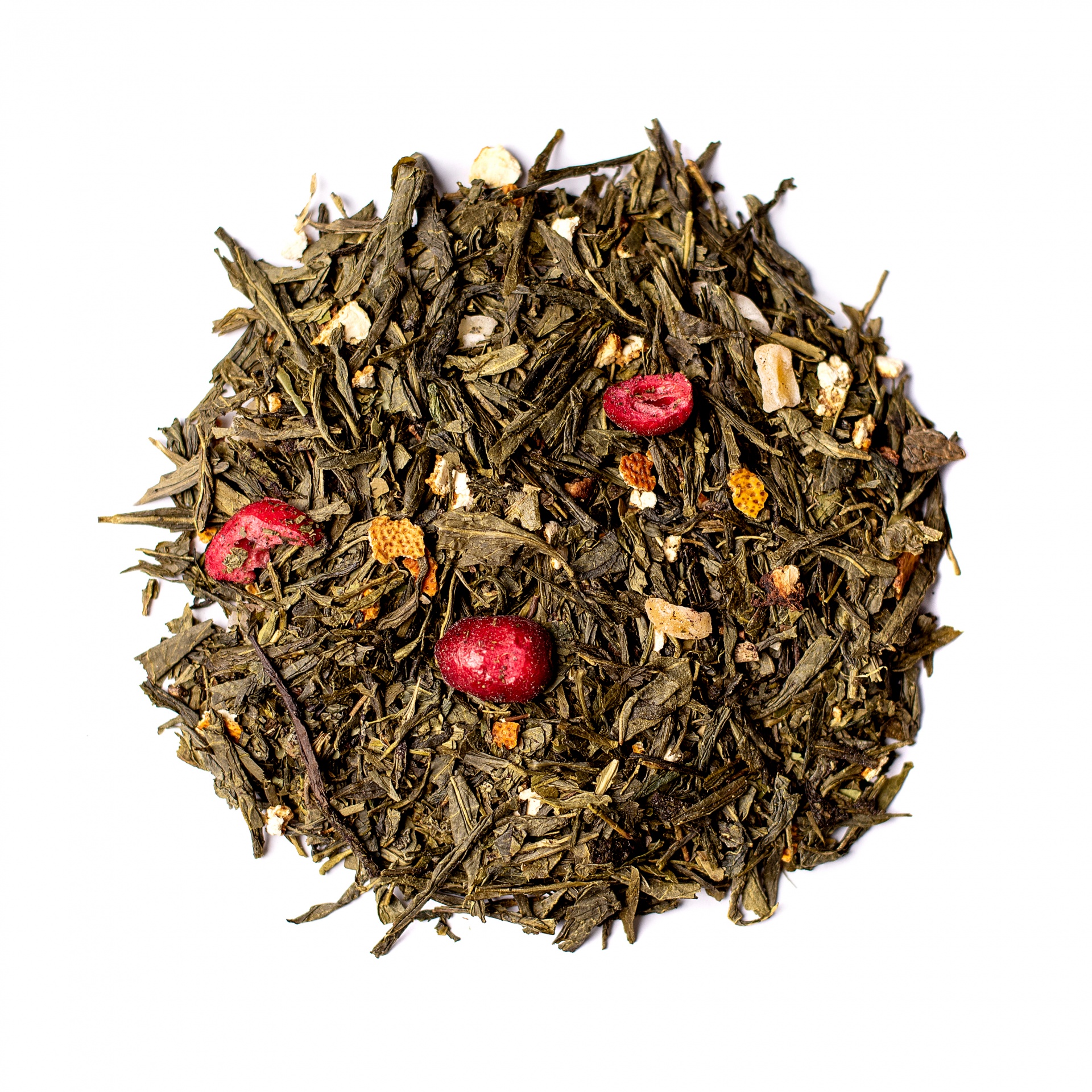 Chá Verde Radical Anitox Chá verde com frutos secos e cascas laranja