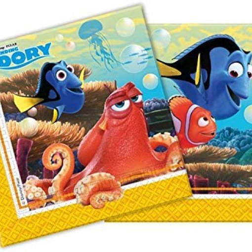 Dois cadernos coloridos do filme Finding Dory com personagens marinhos