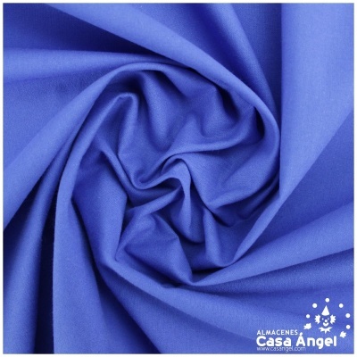 Tecido azul liso com logotipo Casa Angel