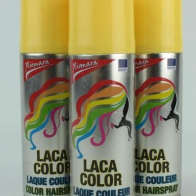 Latas de spray para cabelo amarelas Riomara