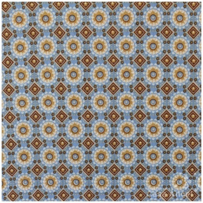 Papel de parede padrão geométrico azul claro, amarelo e castanho