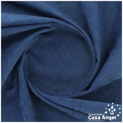Tecido azul escuro de veludo com logotipo Casa Angel