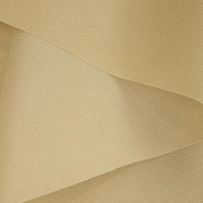 Tecido bege claro texturado com dobras