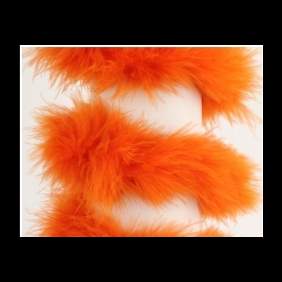 Cachecol felpudo laranja