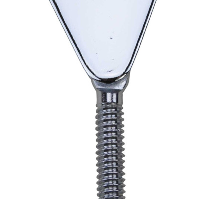 Parafuso metálico com placa triangular e porca hexagonal