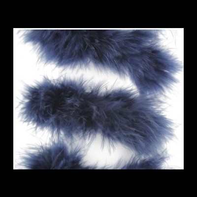 pena de marabu azul escuro