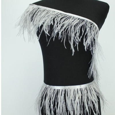 Conjunto de franjas pretas e brancas em manequim preto