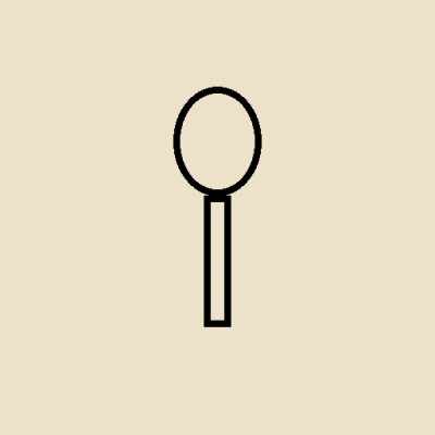 Ícone de lupa preto sobre fundo bege