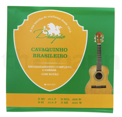 Embaiamento para cavaquinho brasileiro de 4 cordas com botão da marca Dragão