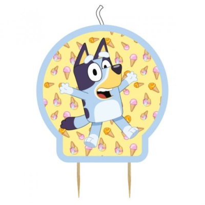 Figura decorativa circular com personagem de desenho animado e padrão de gelados