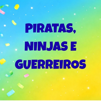 Fundo colorido com texto em letras maiúsculas azuis