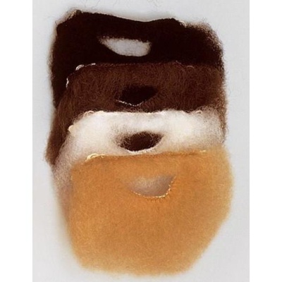 Três sacos peludos castanhos e bege com pega oval