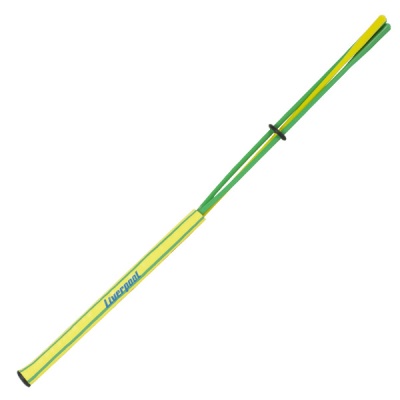 Vara para exercício amarela e verde com texto Liverpool