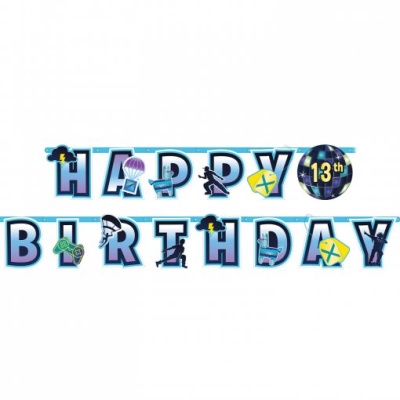 Letras decorativas com tema espacial para festa de aniversário 13 anos