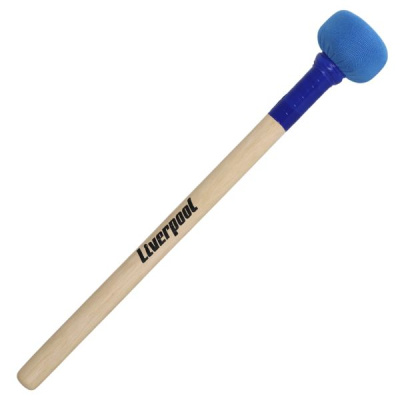 Baqueta de percussão Liverpool com ponta almofadada azul