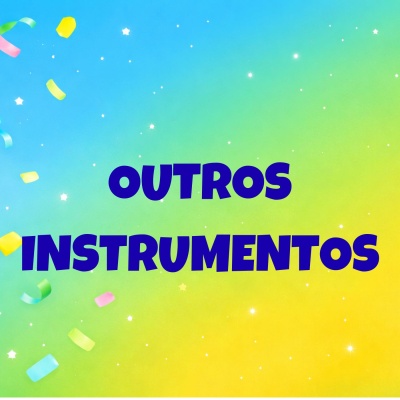 Fundo colorido com texto OUTROS INSTRUMENTOS em azul