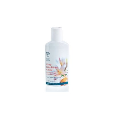 Frasco branco de creme Virita Lilienblüten Creme com etiqueta colorida