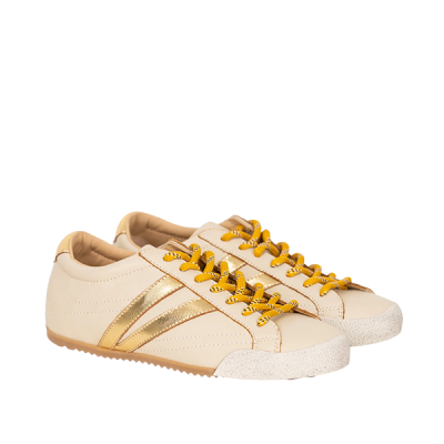 ABF-97 :: Sapatilhas LANA BEIGE/GOLD