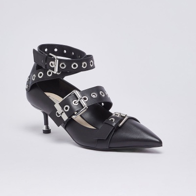 LIU JO :: Leather pumps with buckles