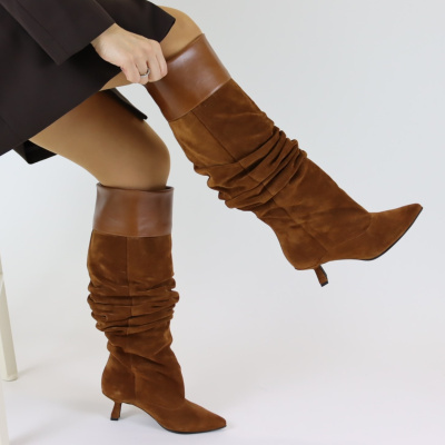 DANIELASHOES :: Bota combinada castanha