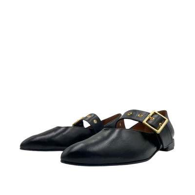 DANIELASHOES :: Sapato Bufalino Negro com fivela