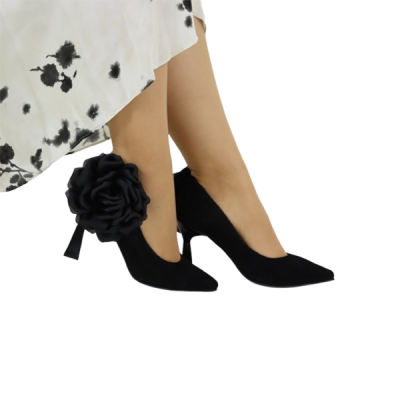 DANIELASHOES :: Sapato camurça com flor
