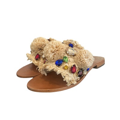 ABF-97 :: MULES COM POMPONS ABF-97 :: MULES COM POMPONS