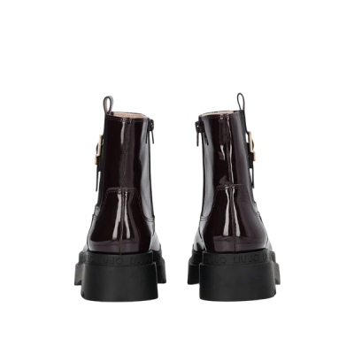 Liu Jo :: Botins roxos em couro envernizado