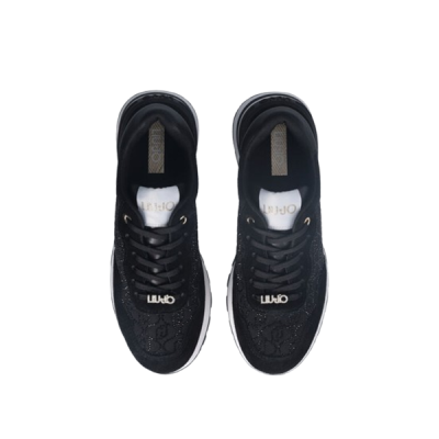 Liu Jo :: Sapatilhas plataforma pretas com detalhes