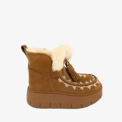 NAN-KU Couture :: Botim camurça camel com forro