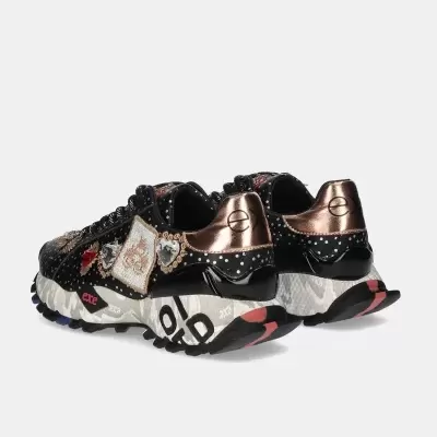EXÉ :: 134-211 LEATHER BLACK CHAMPAGNE EXÉ :: 134-211 LEATHER BLACK CHAMPAGNE
