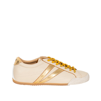ABF-97 :: Sapatilhas LANA BEIGE/GOLD