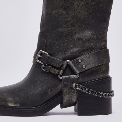 Liu Jo :: Botas de cano alto em pele escovada Liu Jo :: Botas de cano alto em pele escovada