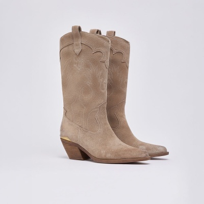 Liu Jo :: Botas Cowboy Camurça Liu Jo :: Botas Cowboy Camurça