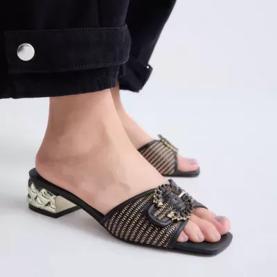 EXÉ :: Sandálias KATY-410 BLACK/BEIGE