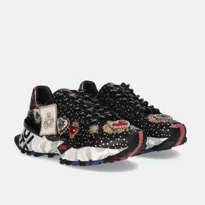 EXÉ :: 134-211 LEATHER BLACK CHAMPAGNE EXÉ :: 134-211 LEATHER BLACK CHAMPAGNE