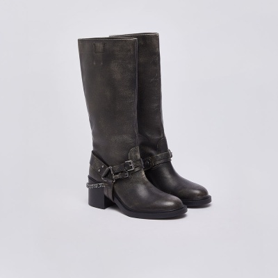 Liu Jo :: Botas de cano alto em pele escovada Liu Jo :: Botas de cano alto em pele escovada
