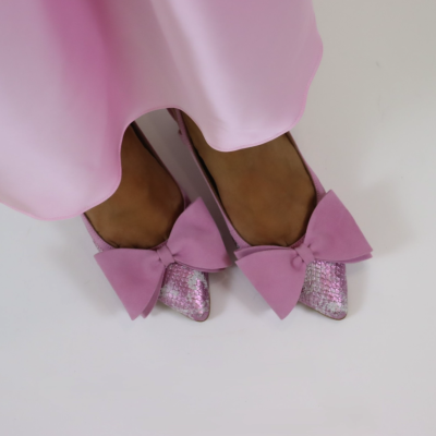 DANIELASHOES :: SAPATO ROSA COM LAÇO