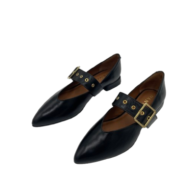 DANIELASHOES :: Sapato Bufalino Negro com fivela