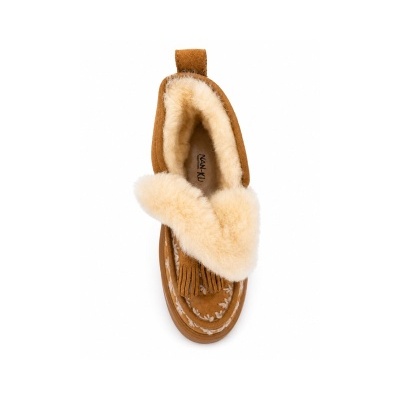 NAN-KU Couture :: Botim camurça camel com forro NAN-KU Couture :: Botim camurça camel com forro