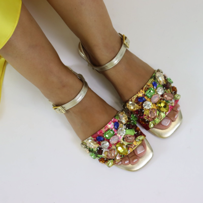DANIELASHOES :: SAPATOS COM APLICAÇÕES SALTO RASO