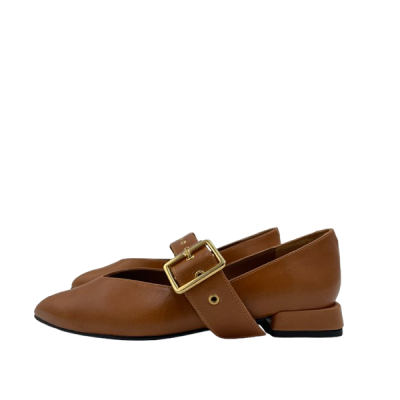 DANIELASHOES :: Sapato Bufalino Camel com fivela