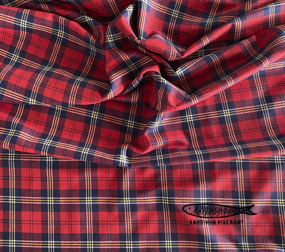Tartan - Vermelho e azul Tartan - Vermelho e azul